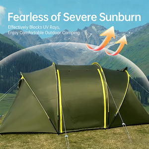 Tente de <span class=keywords><strong>camping</strong></span> extérieure imperméable et résistante aux UV, confort durable avec moustiquaire et tissu polyester à séchage rapide - Product Image 2