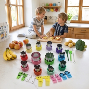 Set Professionale di 25 Formine <span class=keywords><strong>per</strong></span> Cioccolato, Pane, <span class=keywords><strong>Biscotti</strong></span> e Frutta, <span class=keywords><strong>Stampi</strong></span> <span class=keywords><strong>per</strong></span> Modellare Frutta e Verdura - Product Image 6