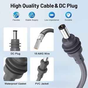 Starlink Mini 3-en-1 Cordon d'alimentation 3M Chargeur de voiture DC Type <span class=keywords><strong>C</strong></span> à DC Mini <span class=keywords><strong>c</strong></span>âble compatible Starlink 100W - Product Image 3