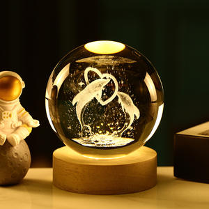 Bola de madera de arte 3D de 80cm Wholes <span class=keywords><strong>Ale</strong></span>, sistema Solar grabado láser, lámpara de mesa de luz LED nocturna con Control remoto moderno en blanco - Product Image 1