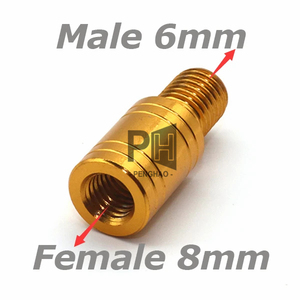 Nam cho nữ 8mm đến 10mm 8mm đến 12mm 10mm đến 8mm phụ kiện nhôm hợp kim kẽm hạ cánh lưới xử lý chủ đề bộ chuyển đổi - Product Image 4