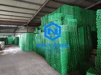 Pavé d'herbe en plastique de 48mm de hauteur HDPE polyester géogrille en plastique pour parking toit jardin