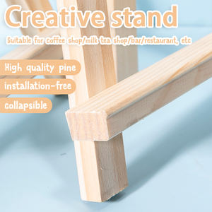 Support de Présentation Mini <span class=keywords><strong>Chevalet</strong></span> en <span class=keywords><strong>Bois</strong></span> Boyixuan pour Tablette, Téléphone, Photos et Œuvres d'Art - Support de Bureau en <span class=keywords><strong>Bois</strong></span> Naturel - Product Image 3