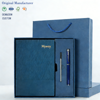 Coffret Cadeau Carnet Promotionnel A5 Personnalisé Myway 2026 avec Stylo, Agenda en Cuir PU pour Bureau et Entreprise avec Logo – Idéal comme Cadeau d'Affaires