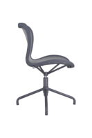 Chaise de bureau exécutive moderne sans accoudoirs en maille respirante avec base à cinq étoiles pour la maison, le bureau ou l'école