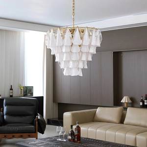 Lampadario JYLIGHTING in Stile Francese con Più Luci e Bracci in Vetro - Lampada <span class=keywords><strong>a</strong></span> <span class=keywords><strong>Sospensione</strong></span> Moderna per Progetti Alberghieri, Soggiorno e <span class=keywords><strong>Camera</strong></span> da <span class=keywords><strong>Letto</strong></span> - Product Image 2