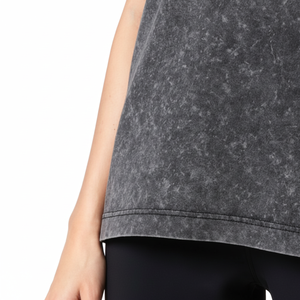 Personalizado al por mayor de peso pesado de las mujeres Boxy Streetwear camiseta desgastada Unisex de gran tamaño Vintage ácido lavado camiseta - Product Image 1