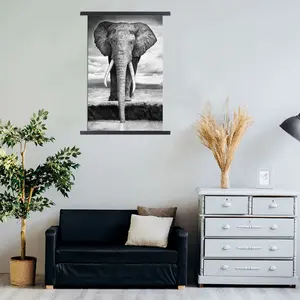 Paesaggio animale personalizzato dalle foto stampa su tela stampa appesa alla parete pittura a scorrimento con cornice magnetica