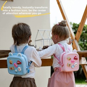 <b>Children</b> Travel <b>Backpack</b> with Ridge Protection Waterproof 13 Inches Unisex for Kindergarten & Student Use Cute DIY Charms - Product Image 2