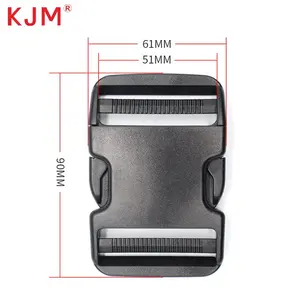 KJM Custom 50mm Plastic Webbing Safety Belt Buckle Parts for Backpack