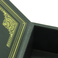 Caja de Almacenamiento de Cigarros Vacía de MDF con Impresión Personalizada de Lujo y Fabricación con Lámina Dorada