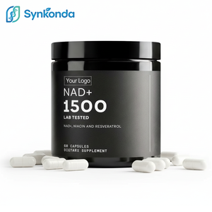 Cápsulas OEM NAD <span class=keywords><strong>Plus</strong></span> 1500mg, Mezcla de Niacina y Resveratrol, Suplemento Dietético Probado en Laboratorio, RiaGev-<span class=keywords><strong>WS</strong></span>, Vitamina B3, D-Ribosa, 60 Unidades - Product Image 1