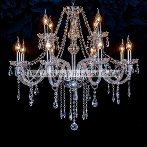 LSJ110 di lusso evento di nozze soffitto di lusso luci sospese 8 braccia moderno <span class=keywords><strong>lampadario</strong></span> di cristallo per hotel - Product Image 6