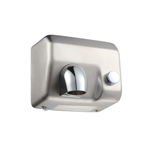 <span class=keywords><strong>Sèche</strong></span>-mains mural commercial en acier inoxydable brossé 304, buse rotative à 360°, bouton poussoir pratique pour les toilettes - Product Image 5