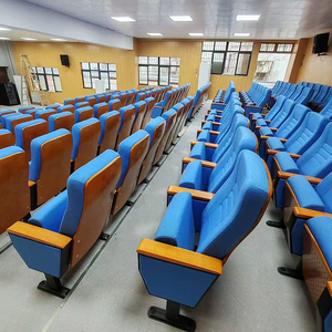 Asientos Plegables de Tela Azul Minimalistas Modernos para Teatro, Iglesia, Auditorio, Cine y Escuela con <span class=keywords><strong>Tablero</strong></span> de Escritura, Precio al por Mayor - Product Image 4