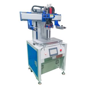 Haotian Screen Printing Machine S-3050 300mmX500mm Manual Multicolor Flatbed <b>Printer</b> For Water <b>Cup</b> Cosmetic Bottle - Product Image 2