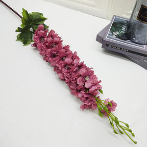 Grandes fleurs artificielles en soie violette, fleurs artificielles géantes pour décoration de mariage à la maison - Product Image 2