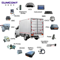 SUMCONT Neuer Bestseller Elektrischer Bus Van LKW 2,2KW Schiebeblatt-Luftkompressor EV-Motor Umrüstkit