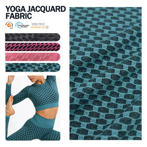 Tissu de yoga jacquard extensible dans les 4 sens, ultra doux, séchage rapide, en poly-spandex, idéal pour les soutiens-gorge de sport d'extérieur - Vente en gros - Product Image 1