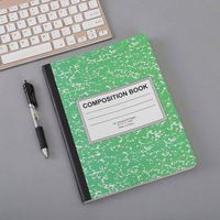 Cahier de composition scolaire personnalisé, reliure agrafée et cousue, papier kraft, 60 feuilles, imprimé CMJN, cahier d'exercices pour étudiants