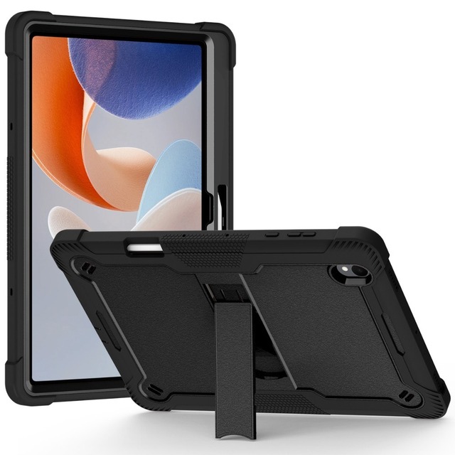 Rugged Shockproof Kickstand Protection Case for Samsung Tab S12 Plus Foldable Stand Full Body Protection Case