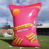 Réplique de sac alimentaire gonflable, Modèle de sac de chips gonflable, Réplique de boîte gonflable pour la publicité