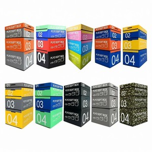 New 4 in 1 High Quality MultiSpecification Adult Child MultiStyle Safety Jump Box for Parkour Leg <b>Strength</b> <b>Training</b> Plyo Box - Product Image 2