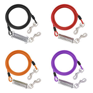 S'JOY GS010 Tali Anjing Kawat Baja Tugas Berat-3M-15M Panjang Dapat Disesuaikan Tahan Lama Tahan Gigitan Semua Ras Anjing untuk Berjalan/Hiking - Product Image 6