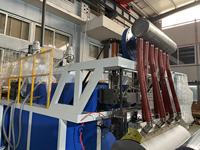 Machine de fabrication de film étirable en plastique LDPE à double vis haute capacité, haute précision, 100 kW, 2 couches, AB 1000 mm