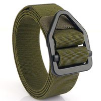 Ceinture tactique extérieure à boucle à dégagement rapide, 3,8 cm de large, en nylon, pour hommes