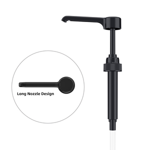 ขวดปั๊มสีดำหัวฉีดแบบยาวพอดีกับน้ำเชื่อมที่แตกต่างกัน28/400เครื่องจ่าย10cc 8cc 750มล. torani 1ลิตรขวด<span class=keywords><strong>1L</strong></span> <span class=keywords><strong>Monin</strong></span> - Product Image 2