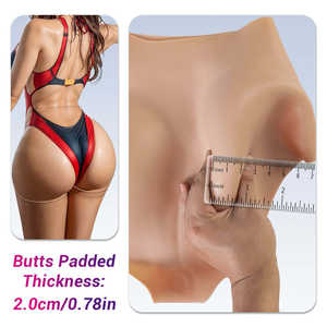 Rehausseur de hanches en silicone pour sous-vêtements avec élastique naturel, grosses hanches, forme mammaire - Product Image 5