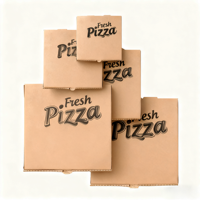 Boîte à pizza jetable en carton ondulé écologique SP3745 pour restaurant
