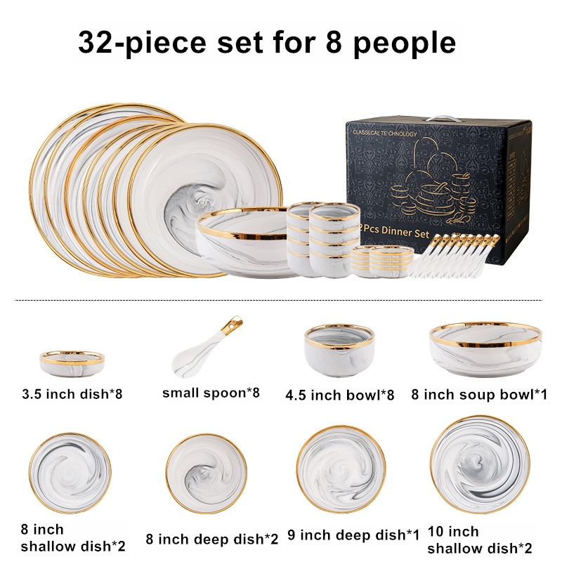 32-piece set for 8 pepole