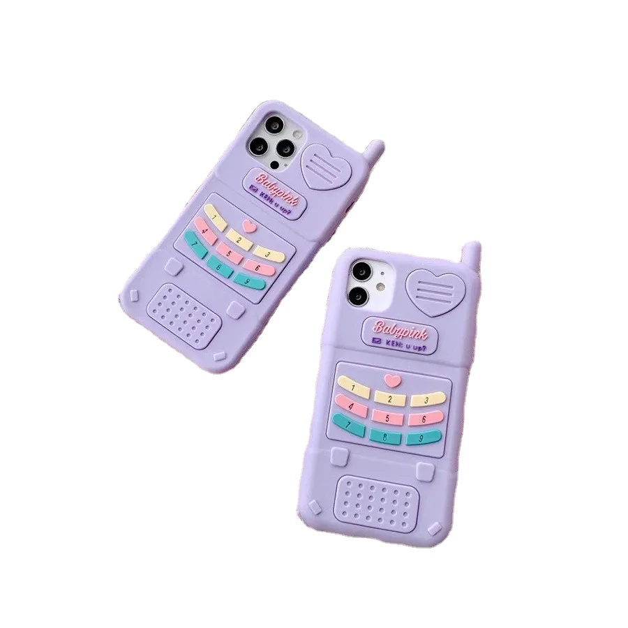 Cute Pink Love Heart Kid Girl Gift Phone Case for Iphone 14, image size:900x900