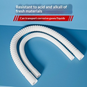 Tuyau F46 blanc laiteux en PTFE <span class=keywords><strong>PFA</strong></span> transparent pour tuyau corrugué, anti-corrosion, résistant aux hautes températures, FEP - Product Image 3
