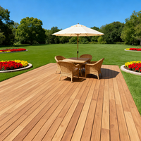 Planches de terrasse en bois massif pour extérieur, imperméables, antidérapantes, résistantes aux UV, certifiées FSC, pour allées de piscine