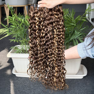 Extensiones de Cabello Virgen Brasileño 100% Natural, Ondulado, Color Piano, de 8-24 Pulgadas, al por Mayor - Product Image 1