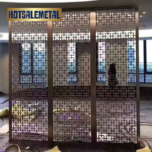 Divisor de Habitaciones Retráctil de Acero Inoxidable Cortado con Láser de 7 pies, Insonorizado, Estilo Art Deco, Fácil Instalación para Vestíbulo - Product Image 2