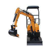 Mini-excavatrice diesel TAJIN TJ10 à chenilles étroites flexibles pour la rénovation des cours