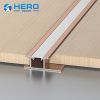 Profilé mural en aluminium LED de type H pour placage bois, idéal pour les constructeurs, pour la décoration et les bandes lumineuses fines, garniture de bord de carrelage