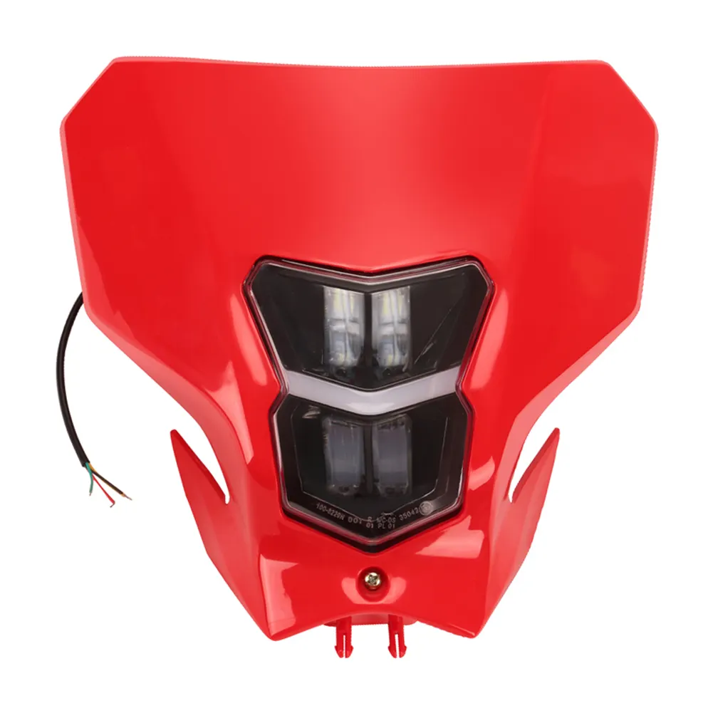 Faro LED Universal para motocicleta, luz blanca para Motocross, CRF y KTM, otros accesorios para motocicleta, venta al por mayor