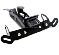 MT-09 Traceur 900 FJ-09 Moto Modifié Pliage plaque d'immatriculation avec Lumière