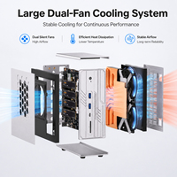Mini Computadora AMD Ryzen AI Max+ 395, Radeon 8060S, 10GbE, LAN Dual, WiFi7, PC con IA, 128G LPPDDR5, SSD de 2TB, Compatible con Pantalla 8K