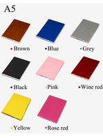 Journal arc-en-ciel coloré de reliure de luxe A5 A6 B5 avec doublure en cuir cahier de planificateur de papier Offset pour l'école ou le cadeau