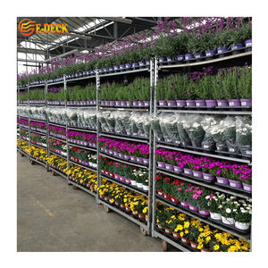 संयंत्र प्रदर्शन नर्सरी डच गाड़ी ग्रीनहाउस परिवहन धातु जस्ती फूल परिवहन ट्राली - Product Image 5