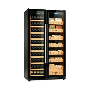 Humidor de Cigarros NE-175-8 de Doble Zona con Dos Puertas de Vidrio, Control de Temperatura y Humedad, Ideal para Tiendas de Cigarrillos, Sin Amoníaco - Product Image 3