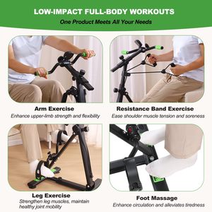 Nuevo Lanzamiento 2026: Mini Bicicleta <span class=keywords><strong>de</strong></span> Ejercicio Digital para Debajo del Escritorio, Ajustable para Brazos y Piernas, Ideal para Adultos Mayores - Product Image 3