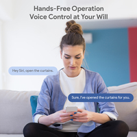 Control Remoto Inalámbrico Inteligente para Cortinas Automáticas RSH con BLE 5.0, Compatible con Tuya, Alexa y Google Home, Motor Abrepuertas Robótico para Android