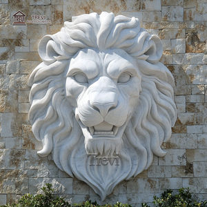 Sculpture d'animal <span class=keywords><strong>en</strong></span> <span class=keywords><strong>pierre</strong></span> naturelle décorative murale <span class=keywords><strong>Statue</strong></span> <span class=keywords><strong>de</strong></span> tête <span class=keywords><strong>de</strong></span> <span class=keywords><strong>lion</strong></span> <span class=keywords><strong>en</strong></span> marbre à vendre - Product Image 3